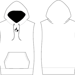 White singlet hoodie