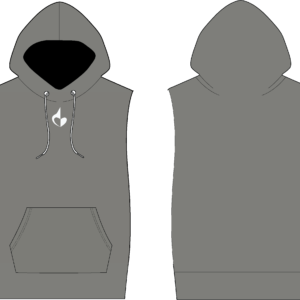 Silver singlet hoodie.